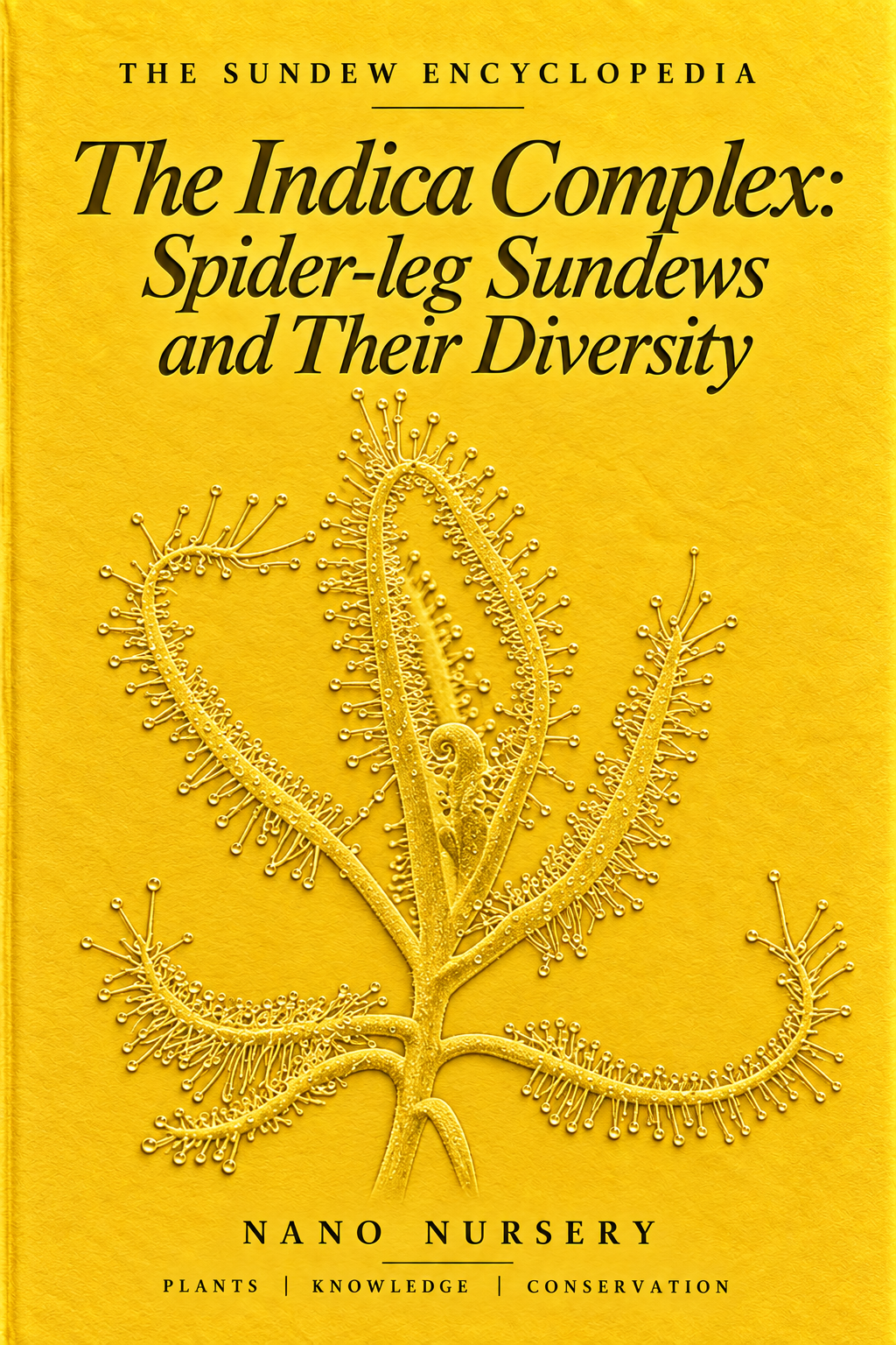 The Sundew Encyclopedia cover — The Indica Complex: Spider-leg Sundews and Their Diversity