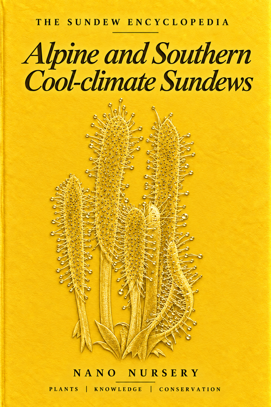 The Sundew Encyclopedia cover — Alpine and Southern Cool-climate Sundews