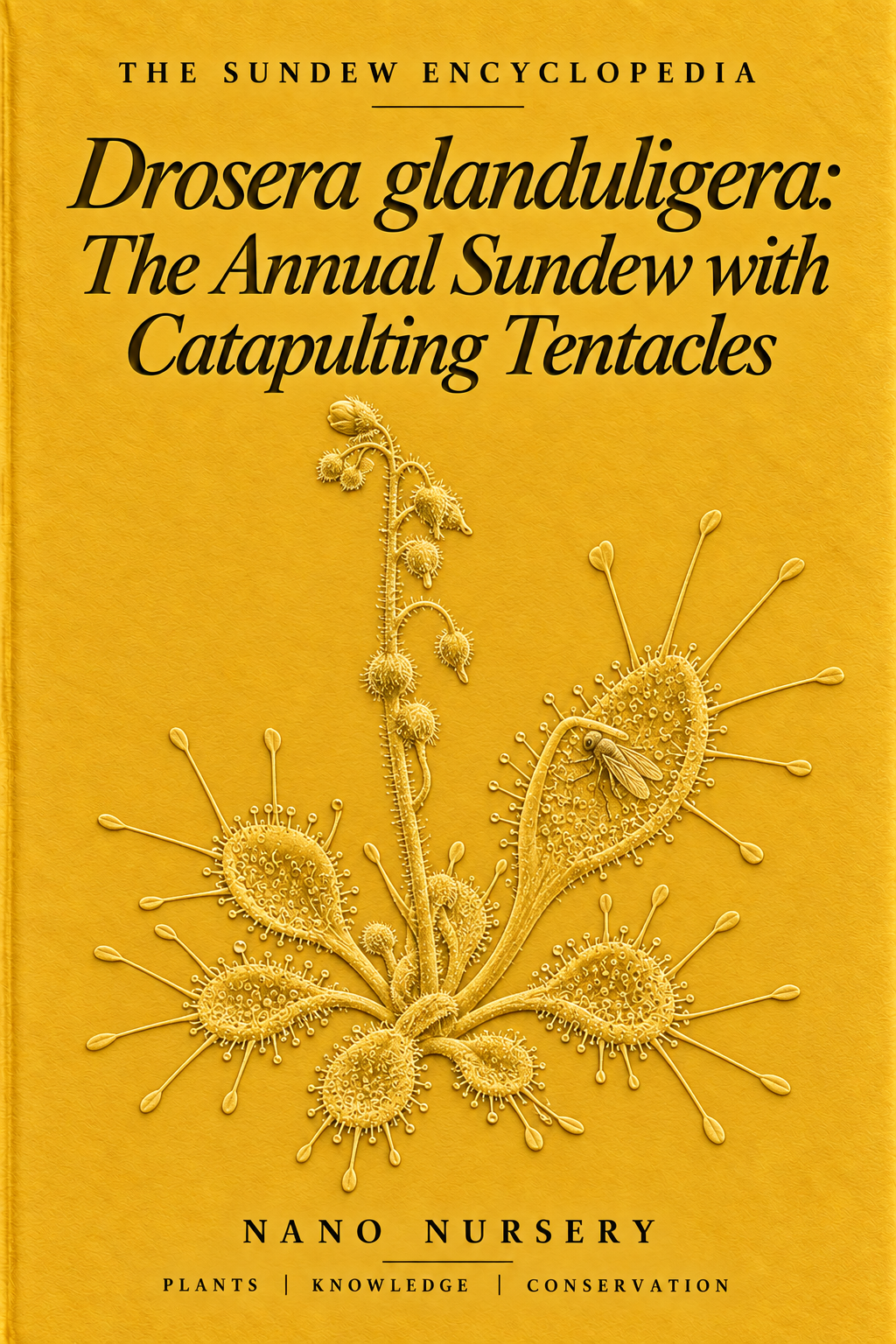 The Sundew Encyclopedia cover — Drosera glanduligera: The Annual Sundew with Catapulting Tentacles