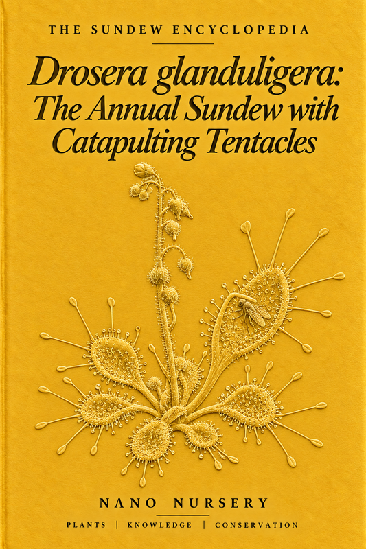 The Sundew Encyclopedia cover — Drosera glanduligera: The Annual Sundew with Catapulting Tentacles