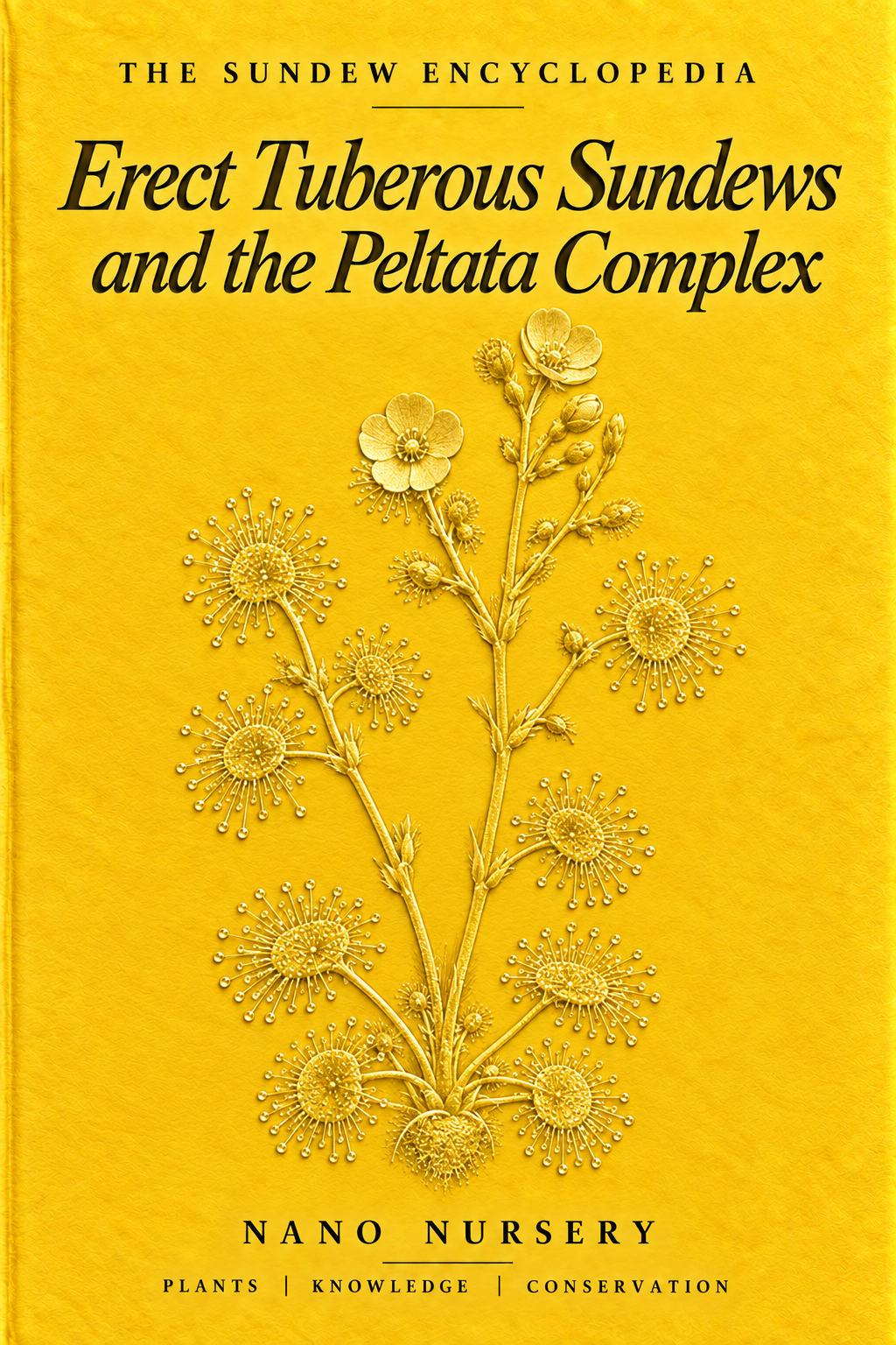 The Sundew Encyclopedia cover — Erect Tuberous Sundews and the Peltata Complex