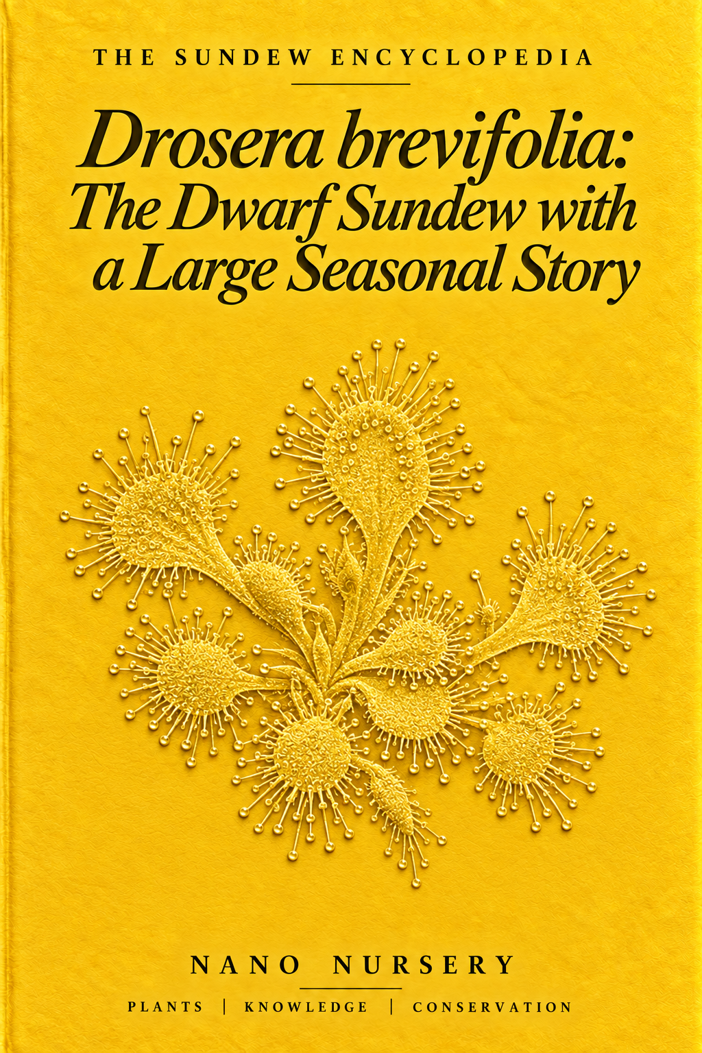 The Sundew Encyclopedia cover — Drosera brevifolia: The Dwarf Sundew with a Large Seasonal Story