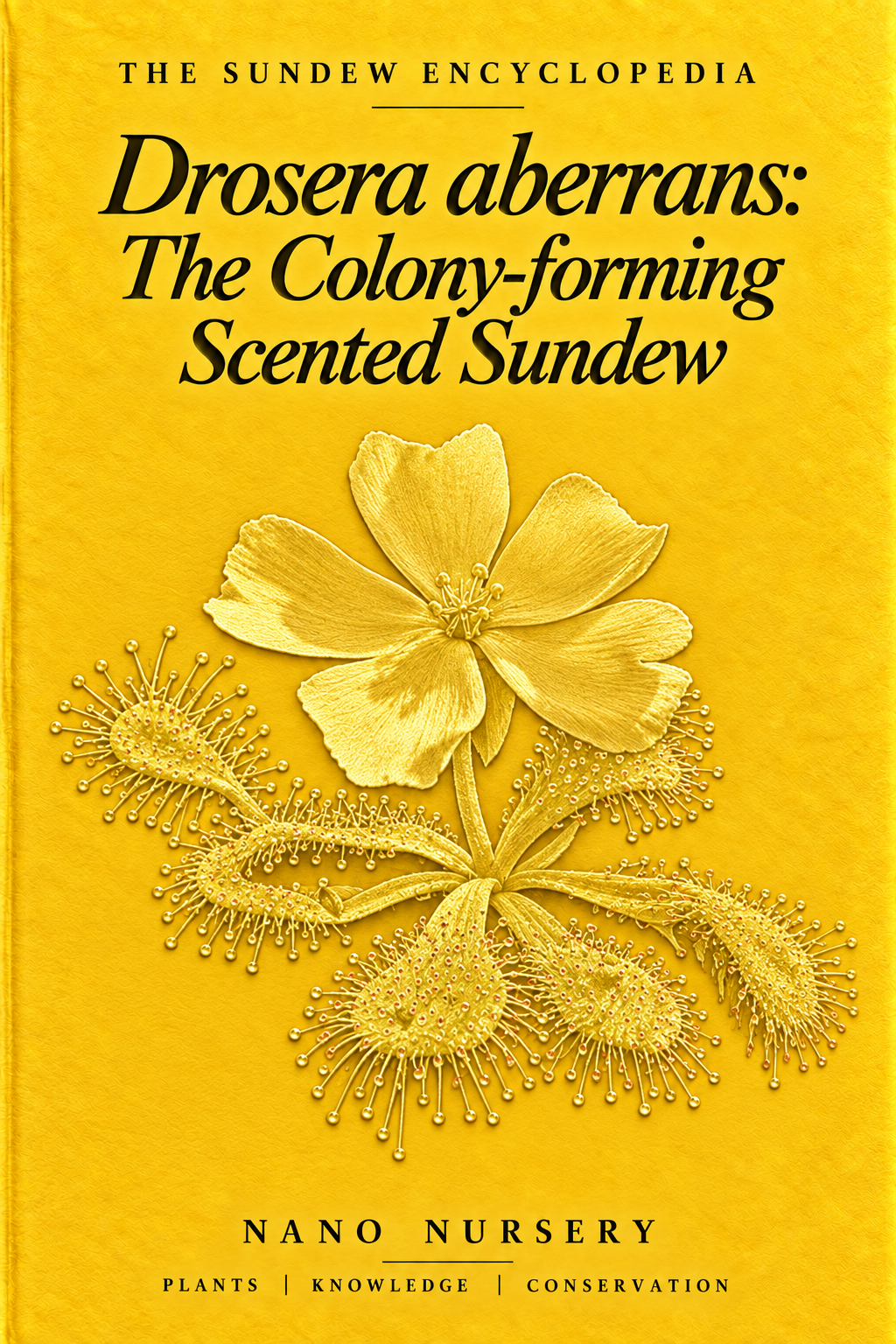 The Sundew Encyclopedia cover — Drosera aberrans: The Colony-forming Scented Sundew