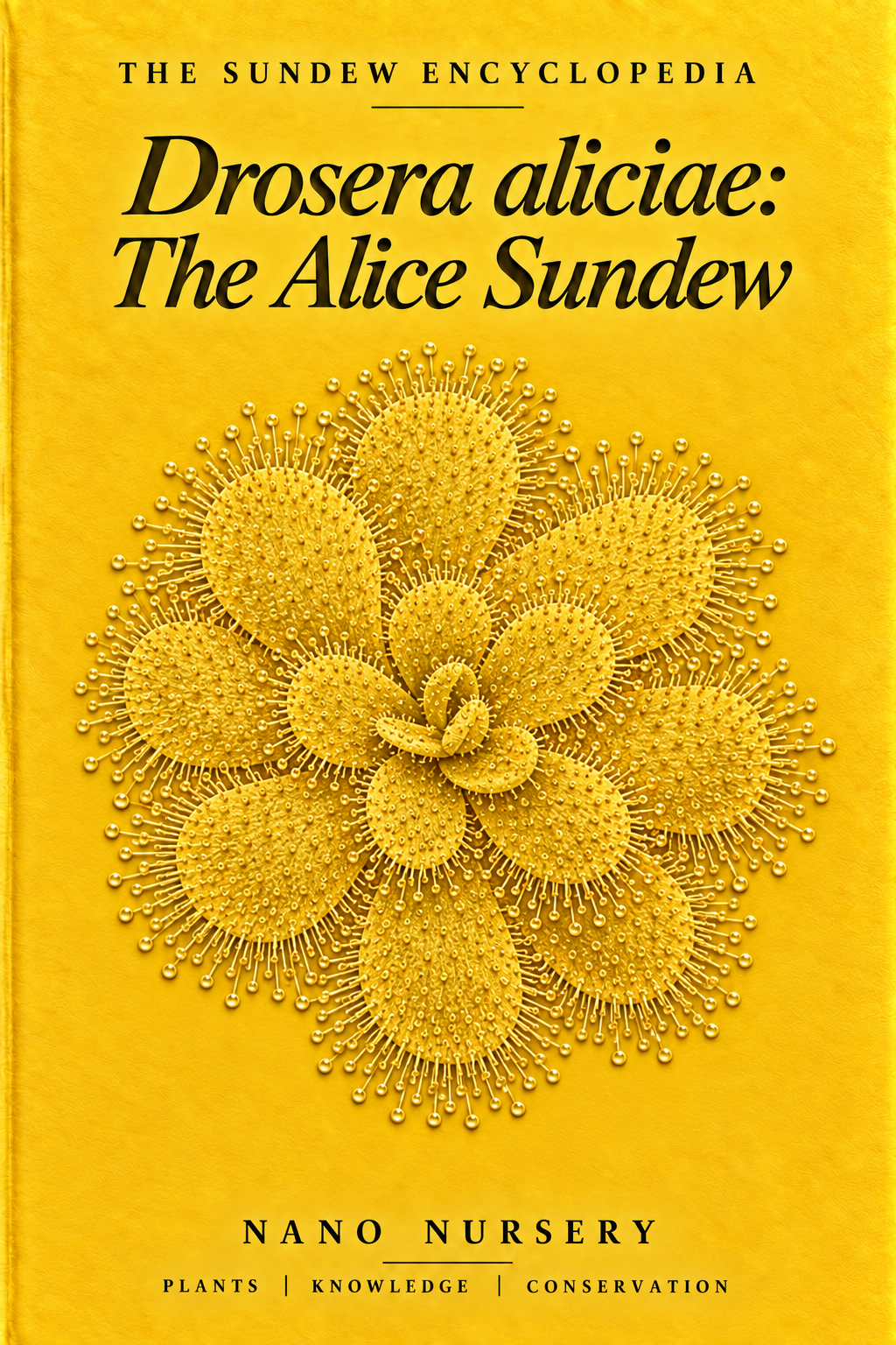 The Sundew Encyclopedia cover — Drosera aliciae: The Alice Sundew