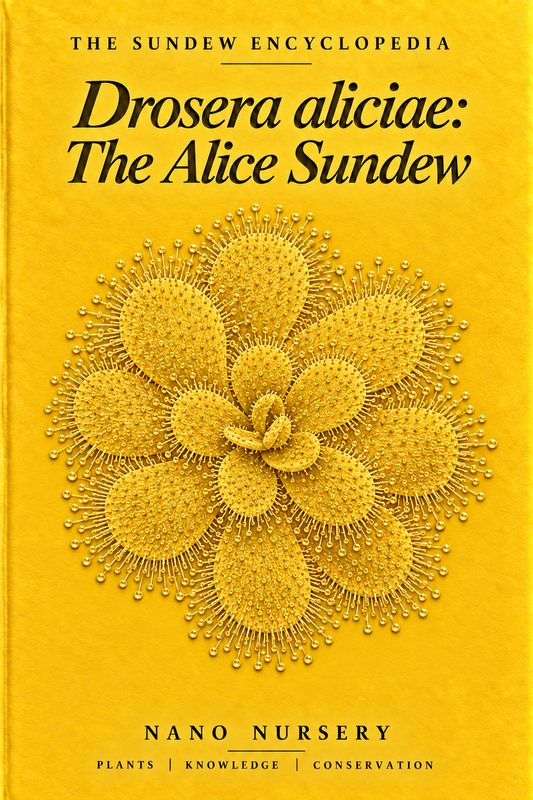 The Sundew Encyclopedia cover — Drosera aliciae: The Alice Sundew