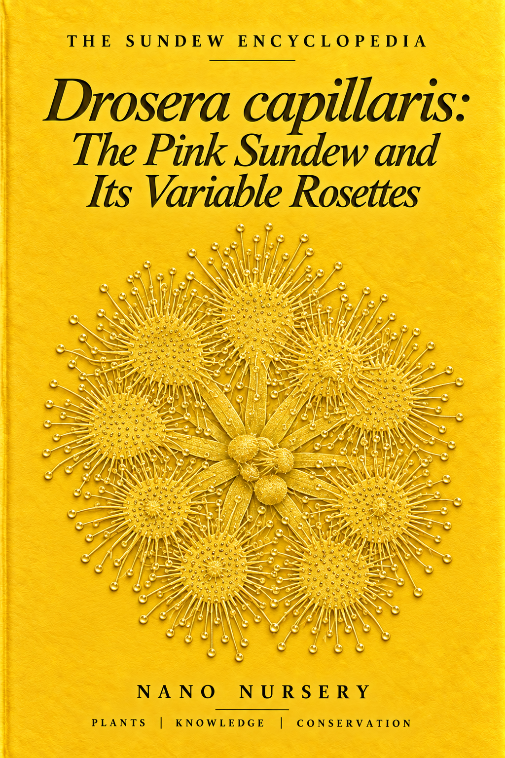 The Sundew Encyclopedia cover — Drosera capillaris: The Pink Sundew and Its Variable Rosettes