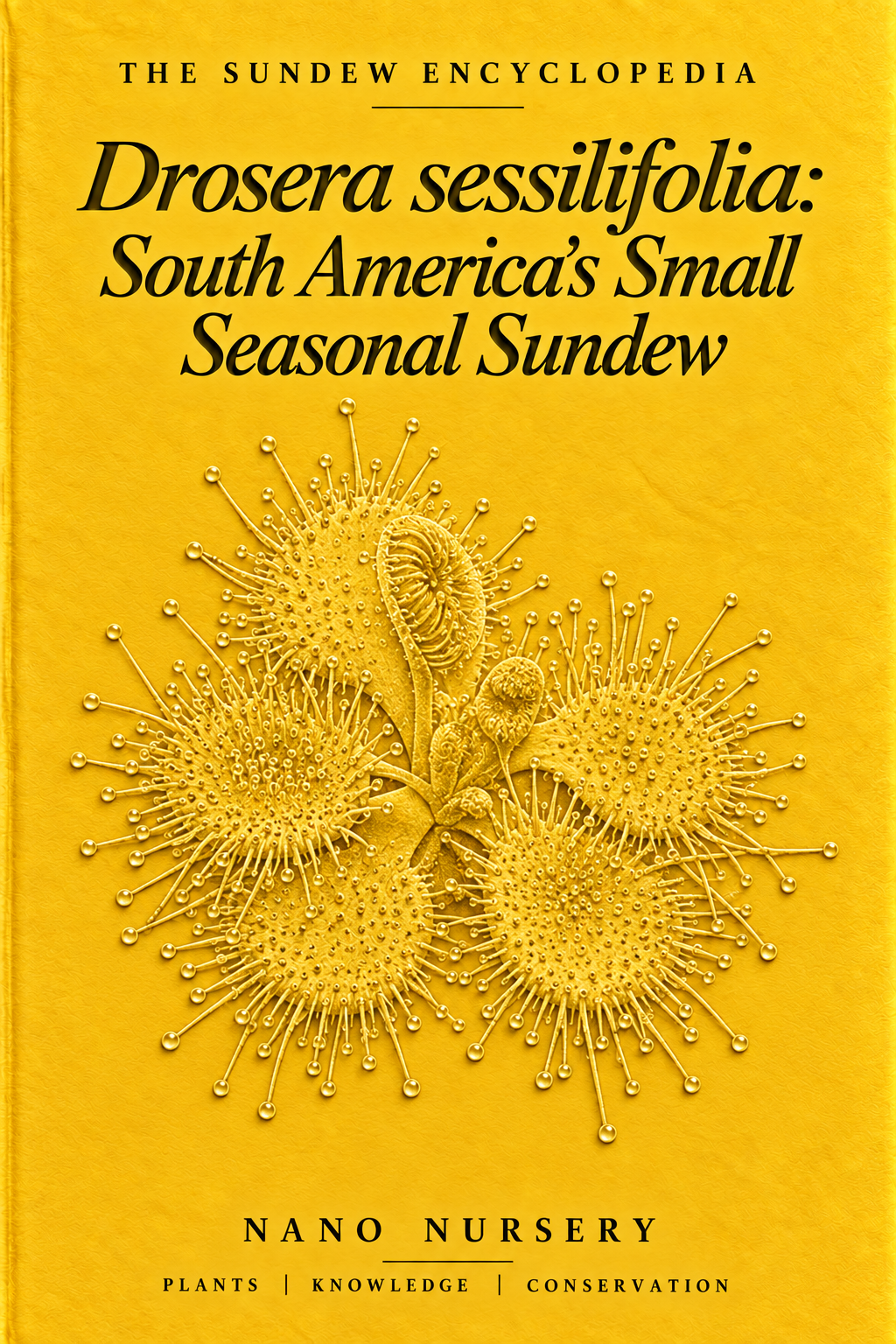 The Sundew Encyclopedia cover — Drosera sessilifolia: South America's Small Seasonal Sundew