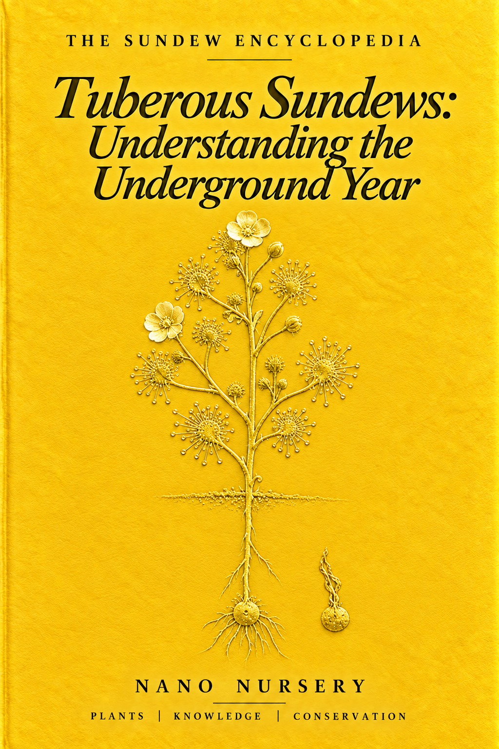 The Sundew Encyclopedia cover — Tuberous Sundews: Understanding the Underground Year