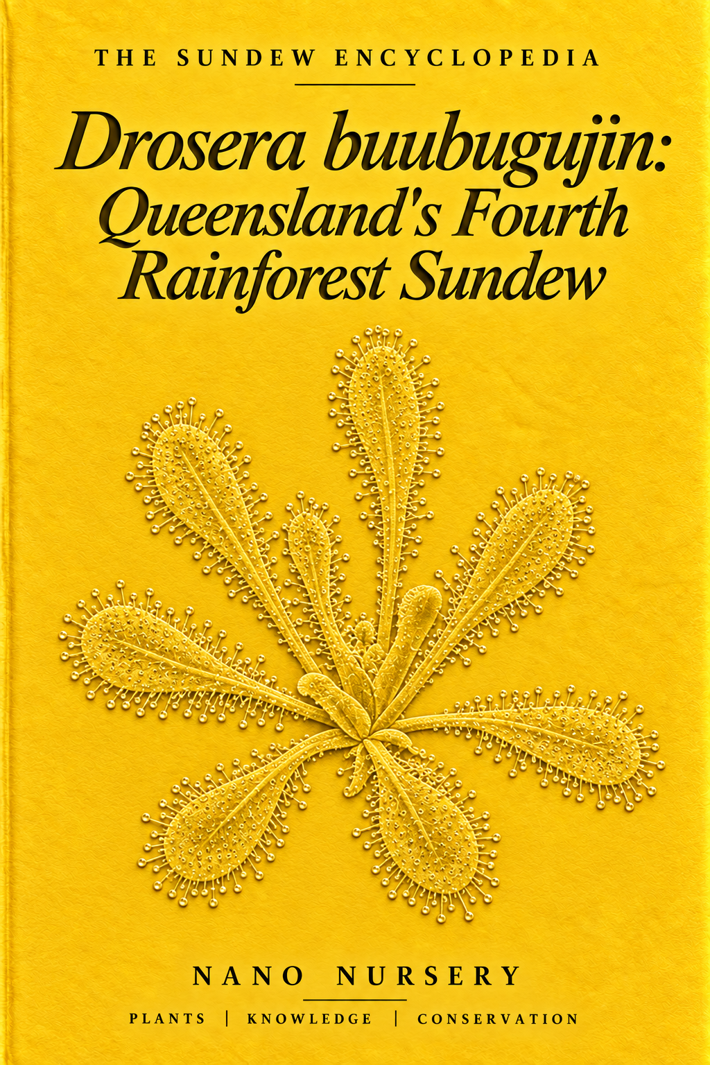 The Sundew Encyclopedia cover — Drosera buubugujin: Queensland's Fourth Rainforest Sundew