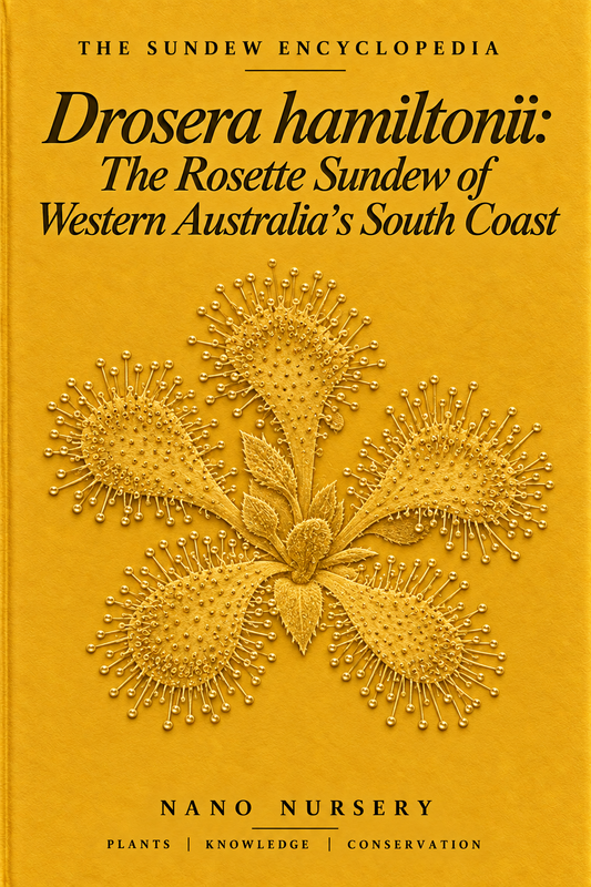 The Sundew Encyclopedia cover — Drosera hamiltonii: The Rosette Sundew of Western Australia’s South Coast