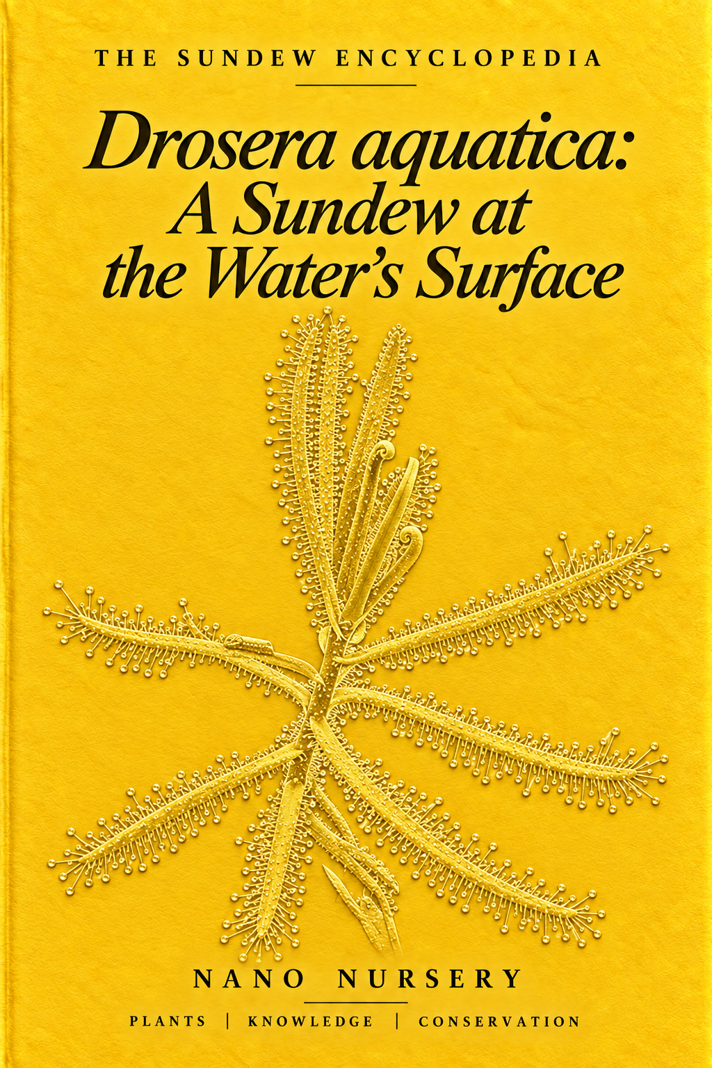 The Sundew Encyclopedia cover — Drosera aquatica: A Sundew at the Water's Surface