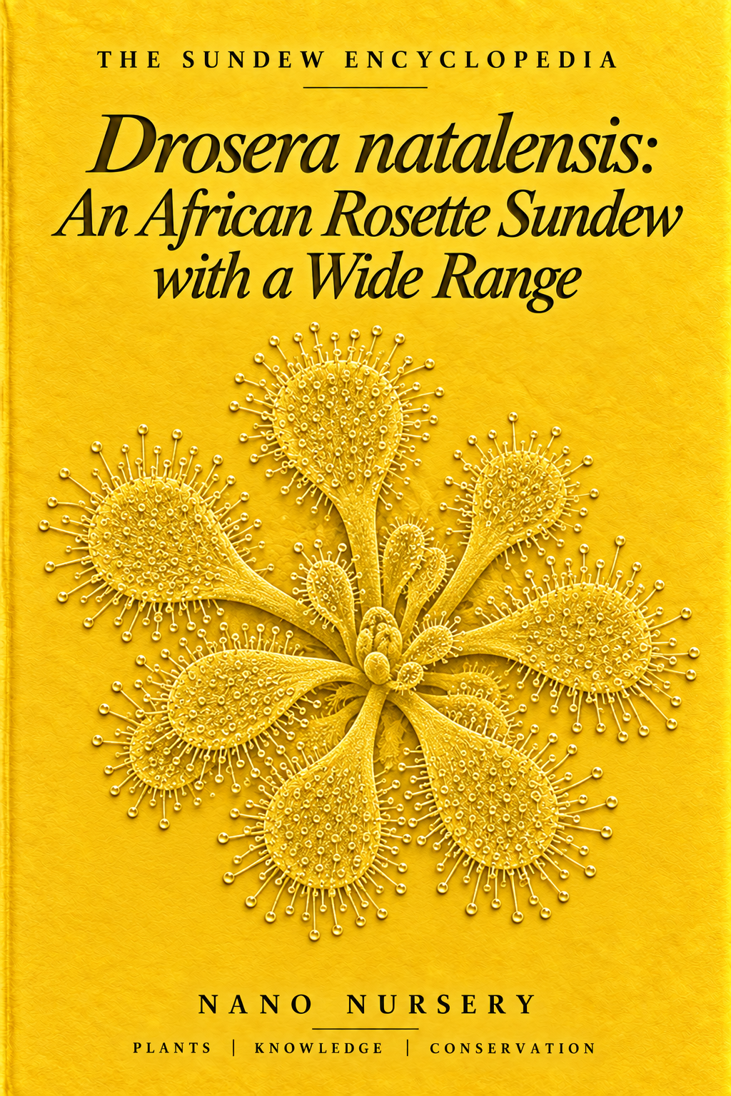 The Sundew Encyclopedia cover — Drosera natalensis: An African Rosette Sundew with a Wide Range