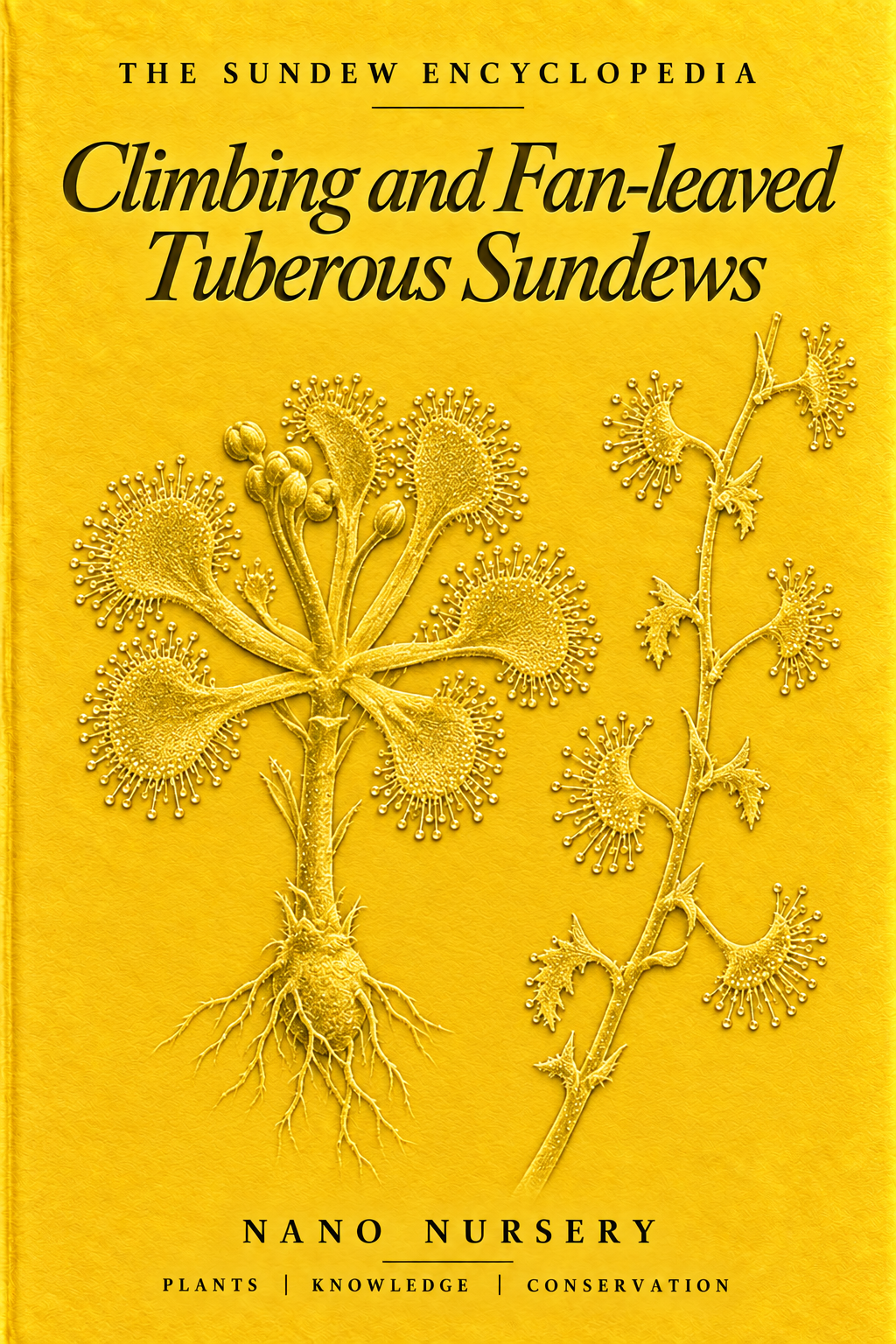 The Sundew Encyclopedia cover — Climbing and Fan-leaved Tuberous Sundews