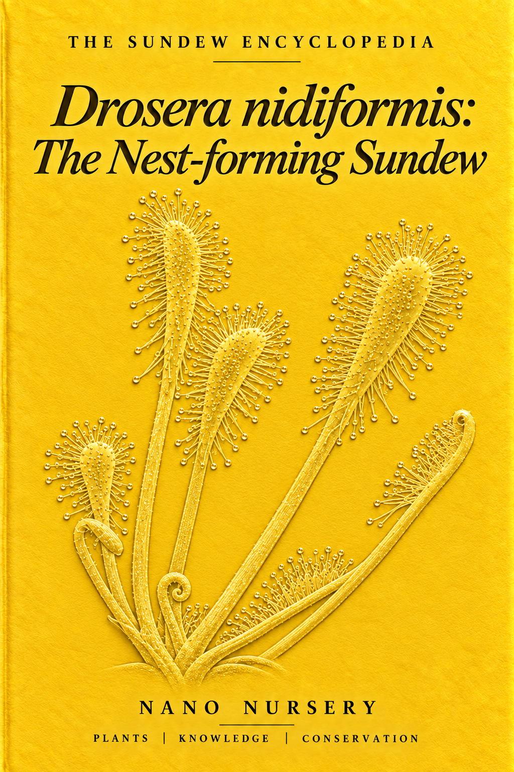 The Sundew Encyclopedia cover — Drosera nidiformis: The Nest-forming Sundew