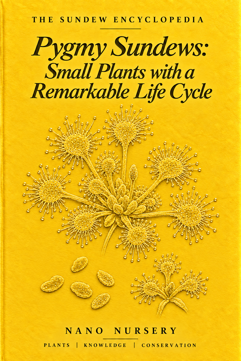 The Sundew Encyclopedia cover — Pygmy Sundews: Small Plants with a Remarkable Life Cycle
