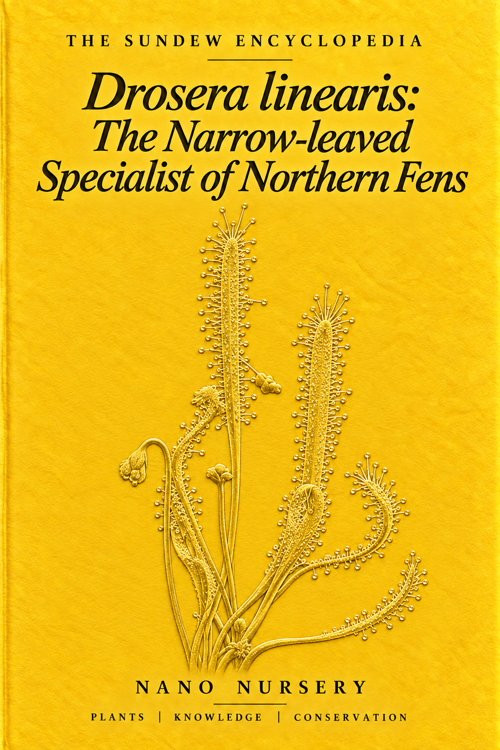 The Sundew Encyclopedia cover — Drosera linearis: The Narrow-leaved Specialist of Northern Fens
