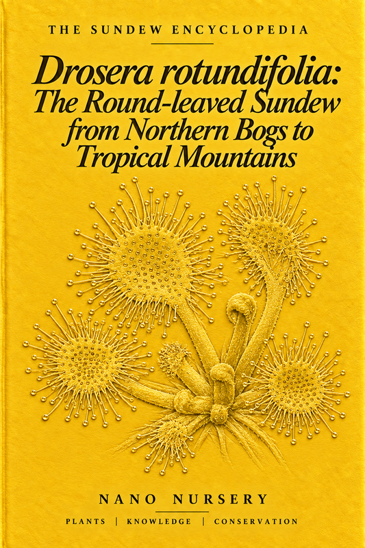 The Sundew Encyclopedia cover — Drosera rotundifolia: The Round-leaved Sundew from Northern Bogs to Tropical Mountains