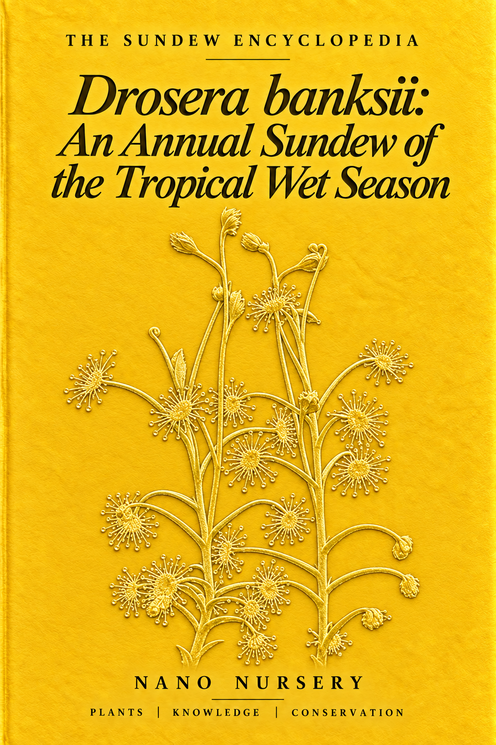 The Sundew Encyclopedia cover — Drosera banksii: An Annual Sundew of the Tropical Wet Season
