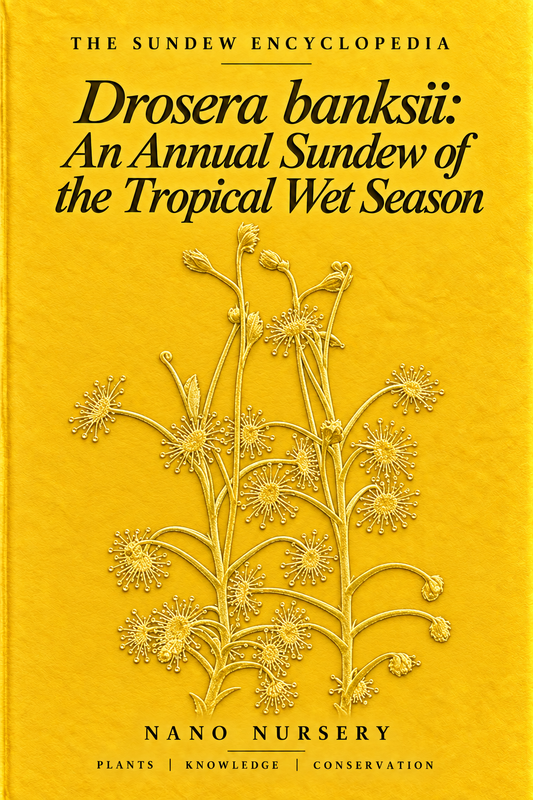 The Sundew Encyclopedia cover — Drosera banksii: An Annual Sundew of the Tropical Wet Season