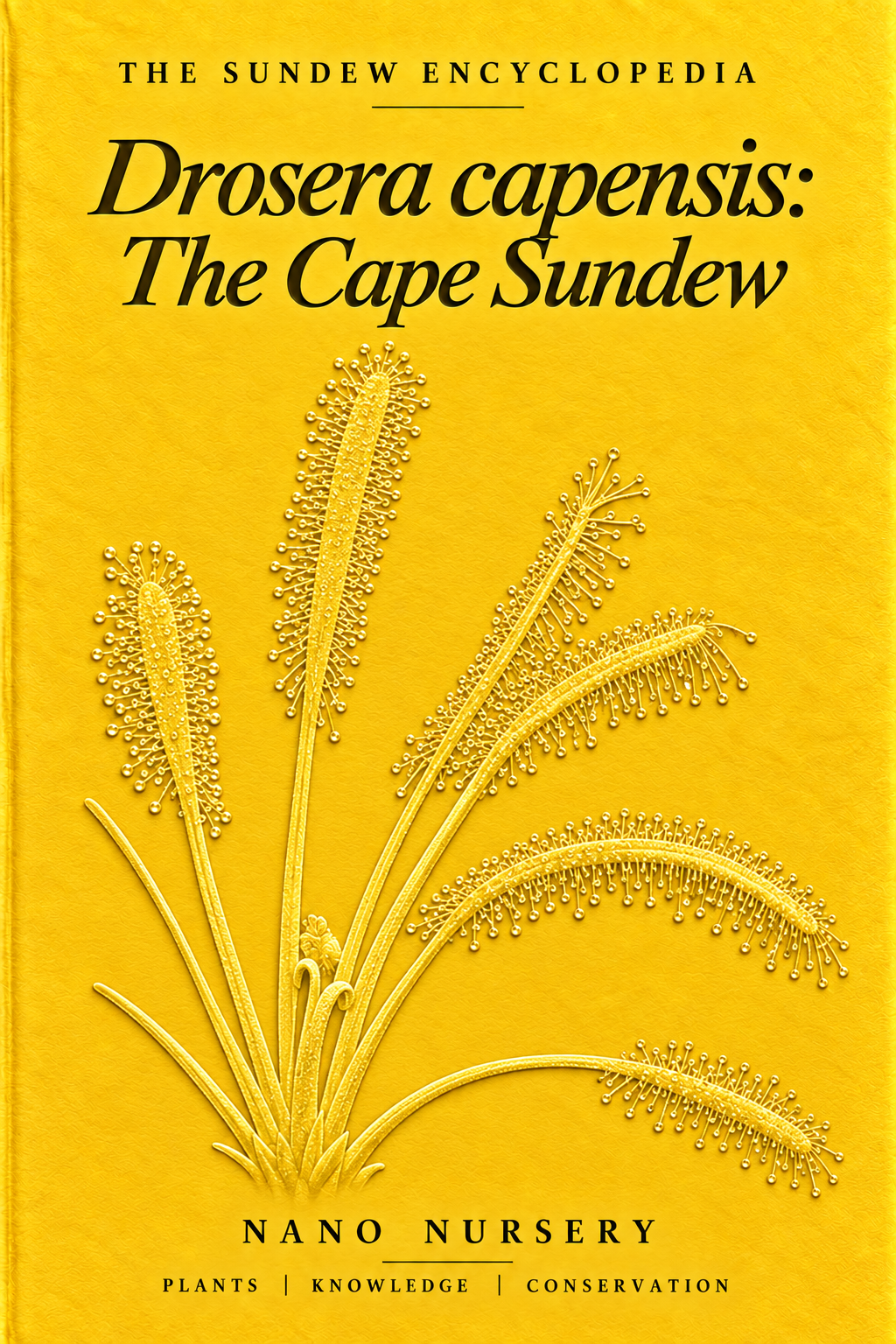 The Sundew Encyclopedia cover — Drosera capensis: The Cape Sundew