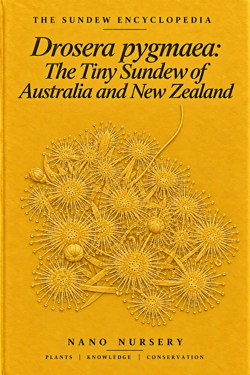The Sundew Encyclopedia cover — Drosera pygmaea: The Tiny Sundew of Australia and New Zealand