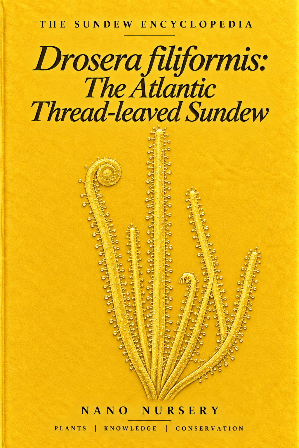 The Sundew Encyclopedia cover — Drosera filiformis: The Atlantic Thread-leaved Sundew