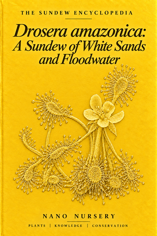 The Sundew Encyclopedia cover — Drosera amazonica: A Sundew of White Sands and Floodwater